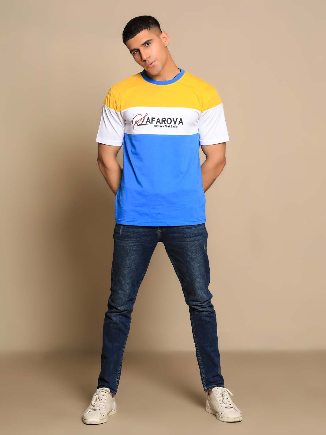 Multi Color Crew Neck Short Sleeve Designer Men's T-Shirt