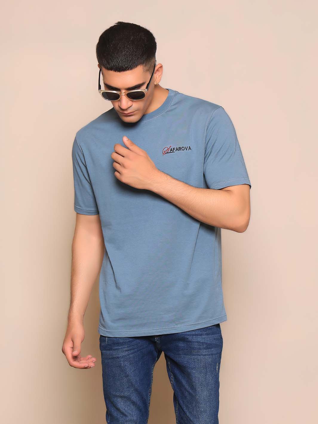 Light Zinc Crew Neck Short Sleeve Men's T-Shirt