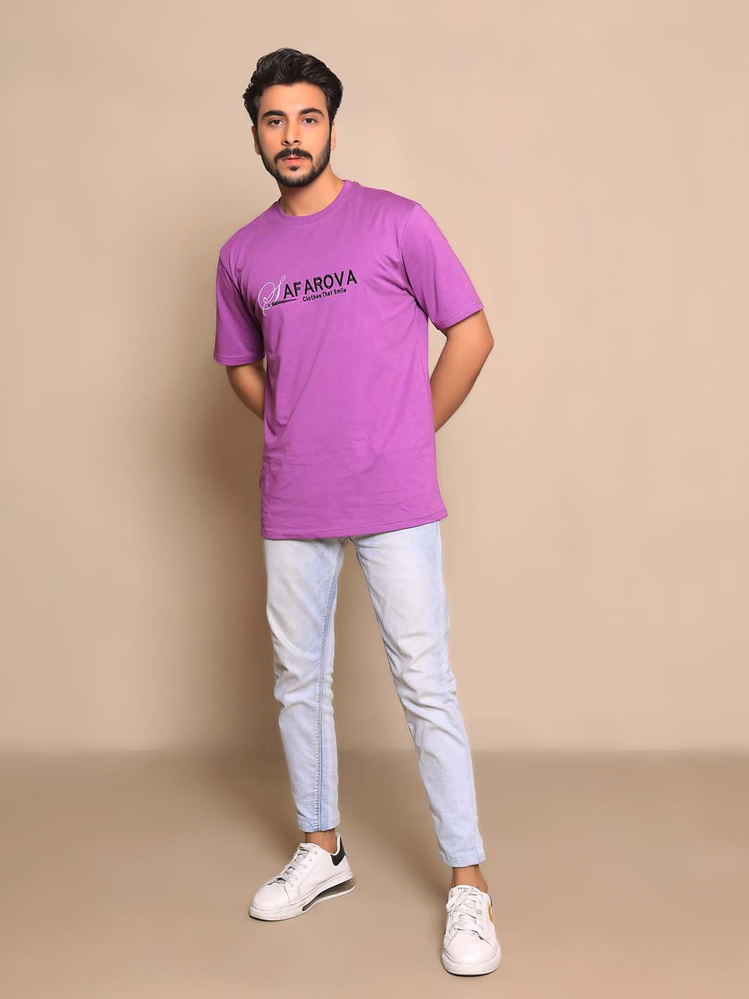 Dark Purple Crew Neck Short Sleeve Men's T-Shirt