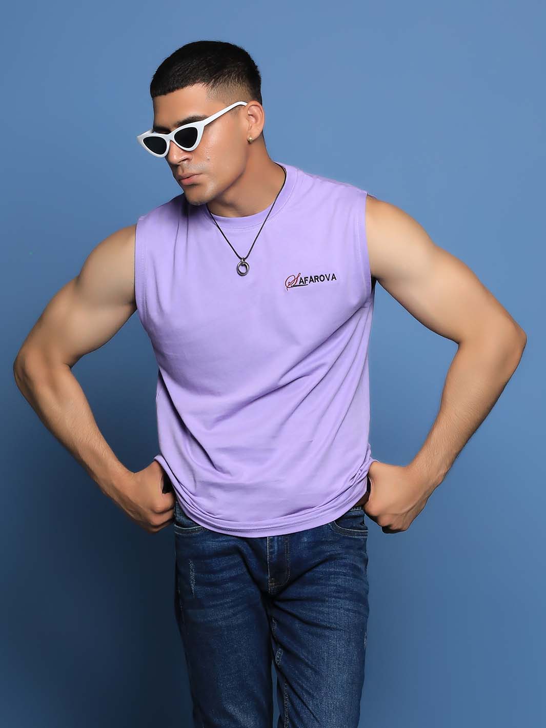 Light Purple Men's Tank