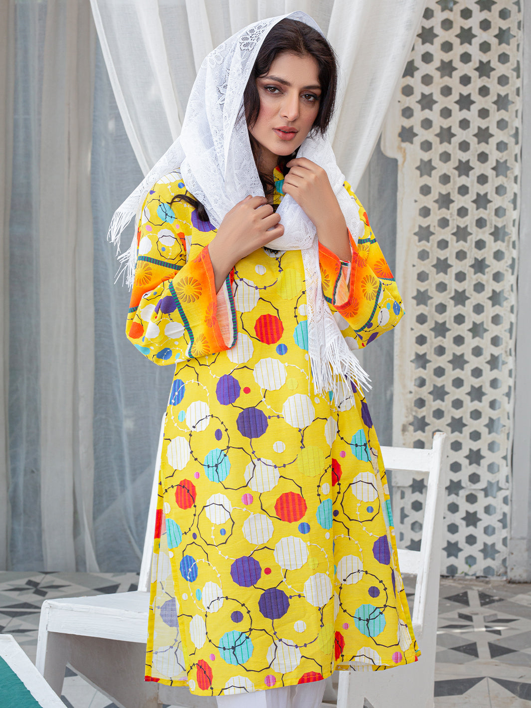 Digital Printed Slub Khaddar 2pcs Shirt & Dupatta