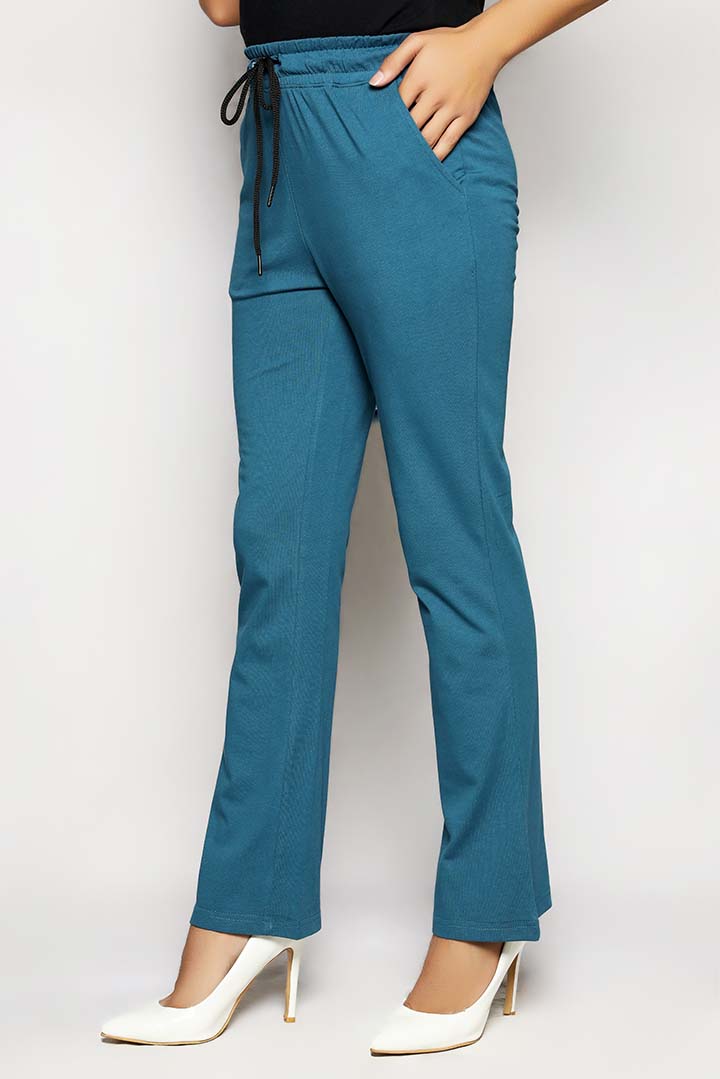 Zinc Dyed Knit Boot Cut Trouser