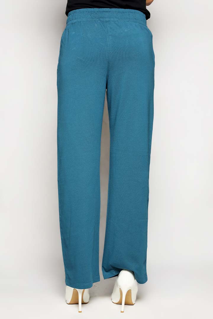 Zinc Dyed Knit Wide Leg Trouser