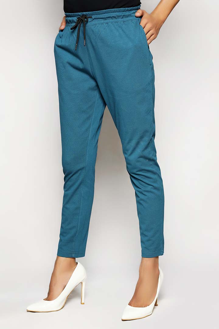 Zinc Dyed Knit Narrow Leg Trousers