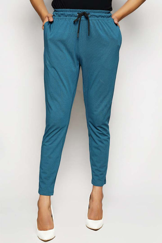 Zinc Dyed Knit Narrow Leg Trousers