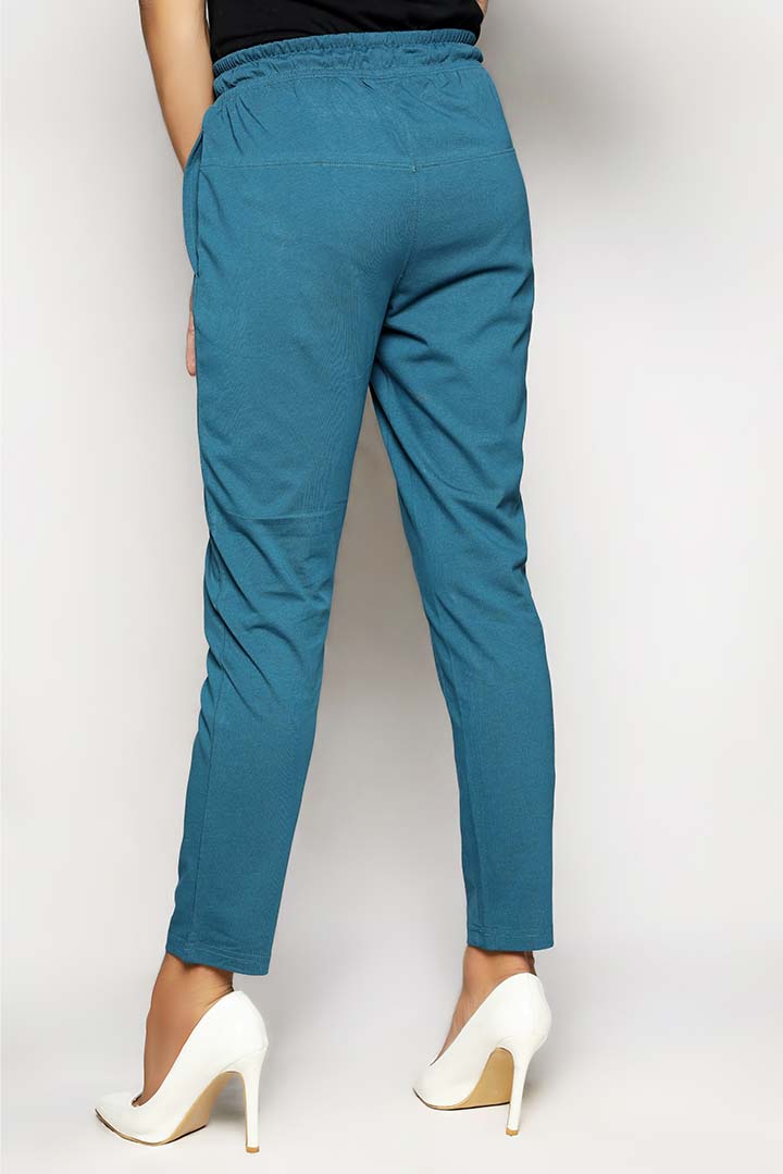 Zinc Dyed Knit Narrow Leg Trousers