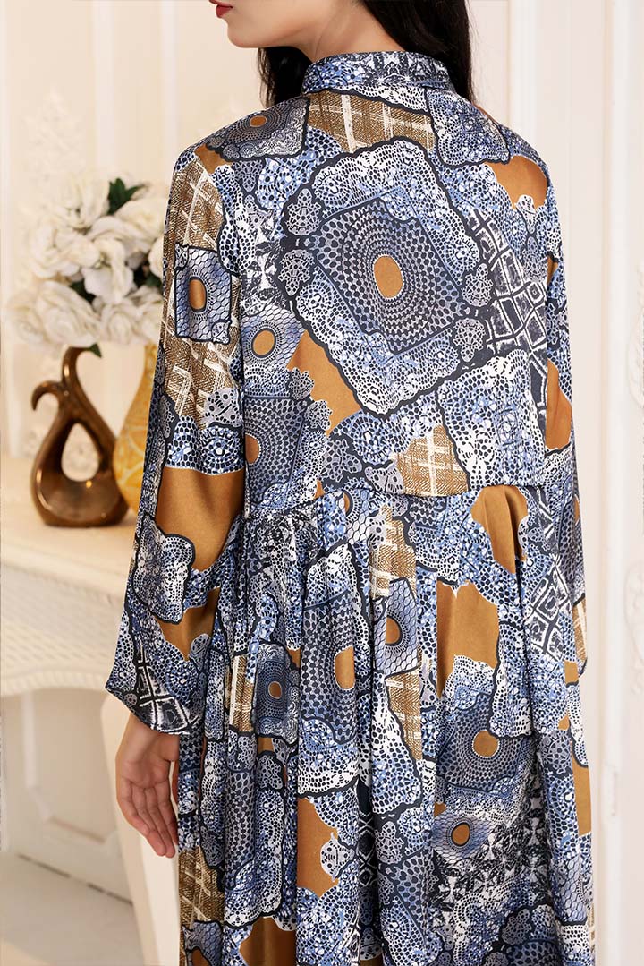 Printed Silk Fashion Frock