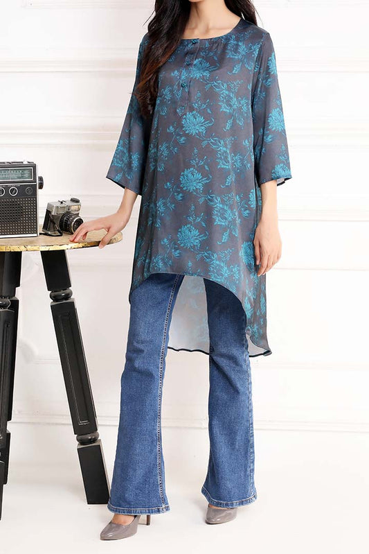 Printed Silk Fashion Top