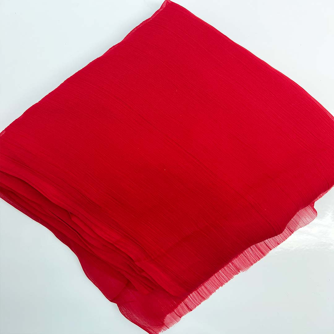 Red Dyed Chiffon Dupatta