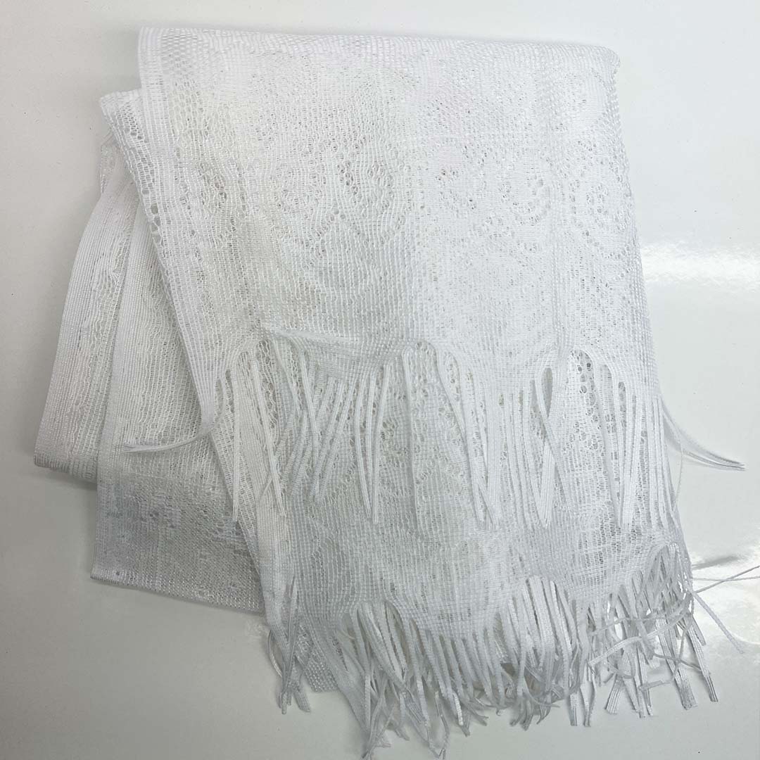 White Classic fashion net Scarf