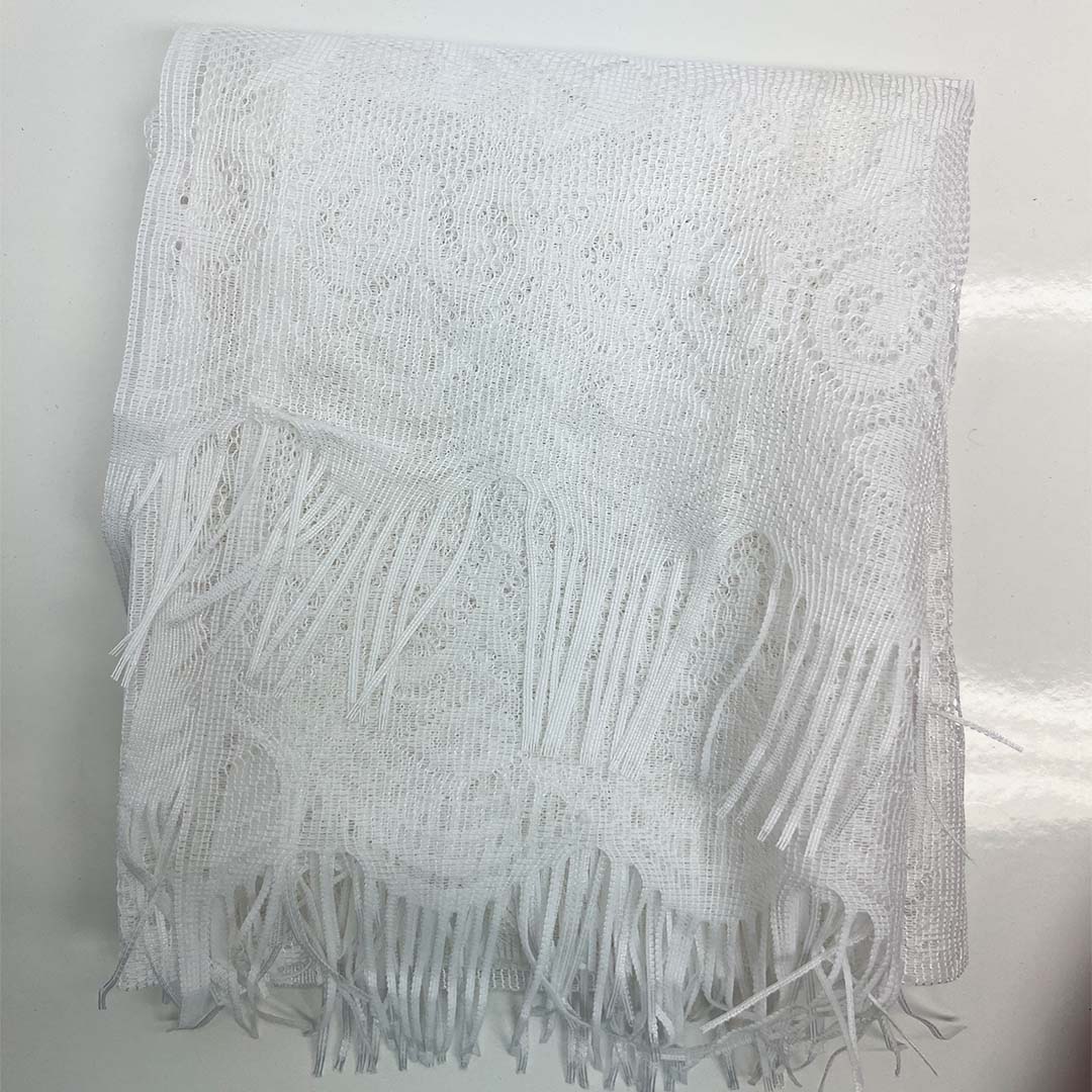 White Classic fashion net Scarf