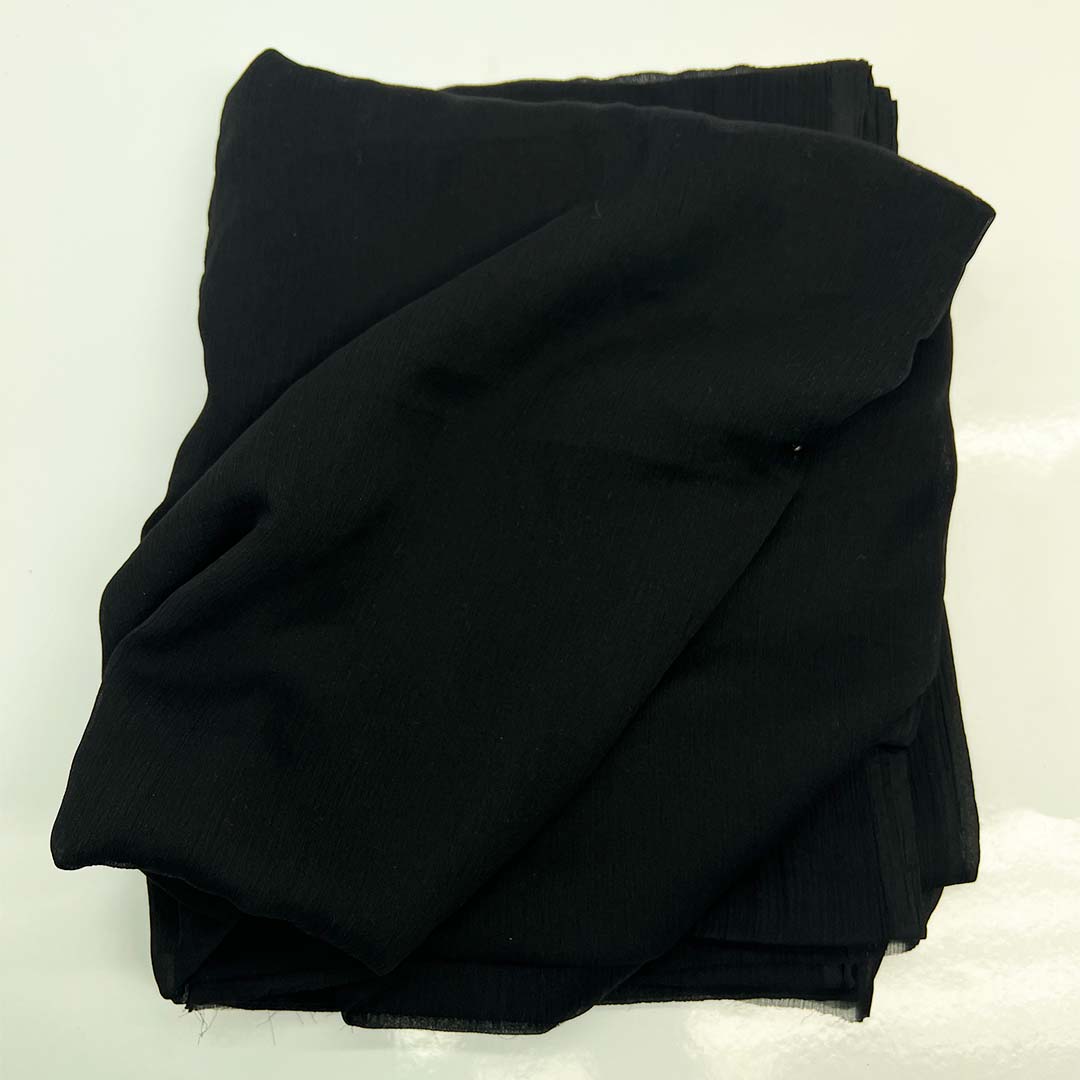 Black Dyed Chiffon Dupatta