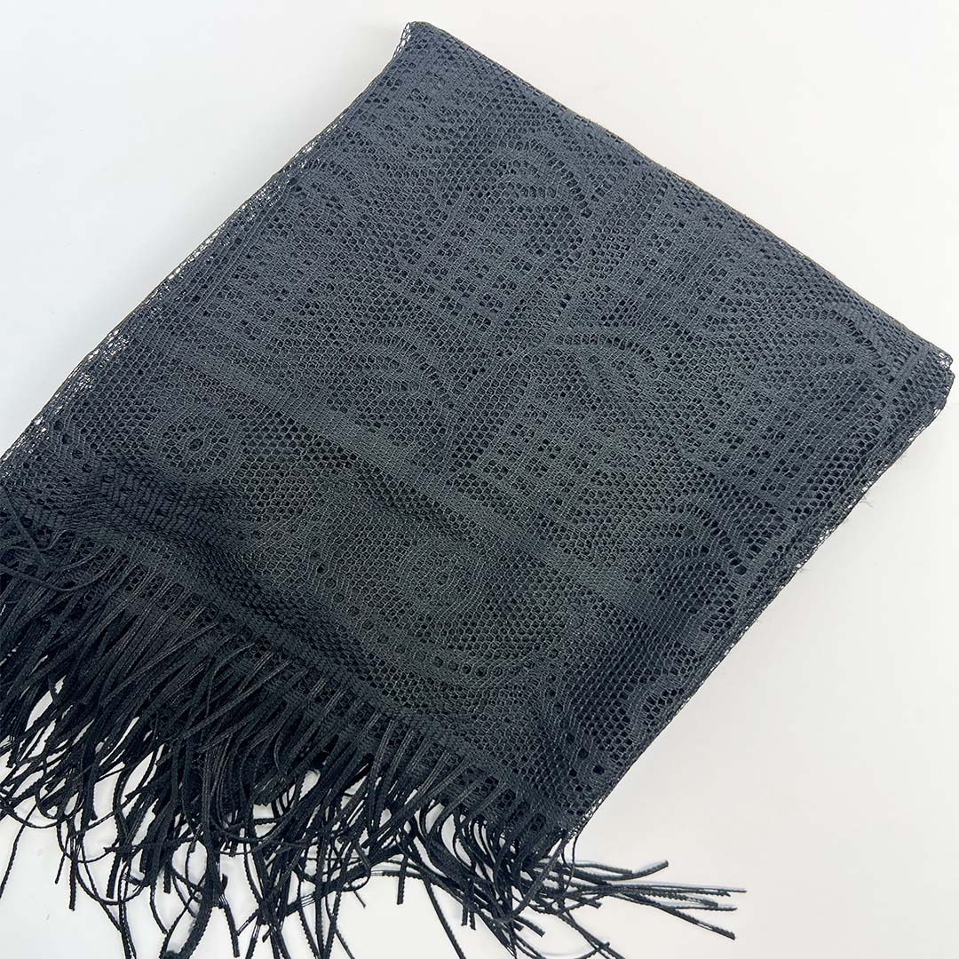 Black Classic fashion net Scarf