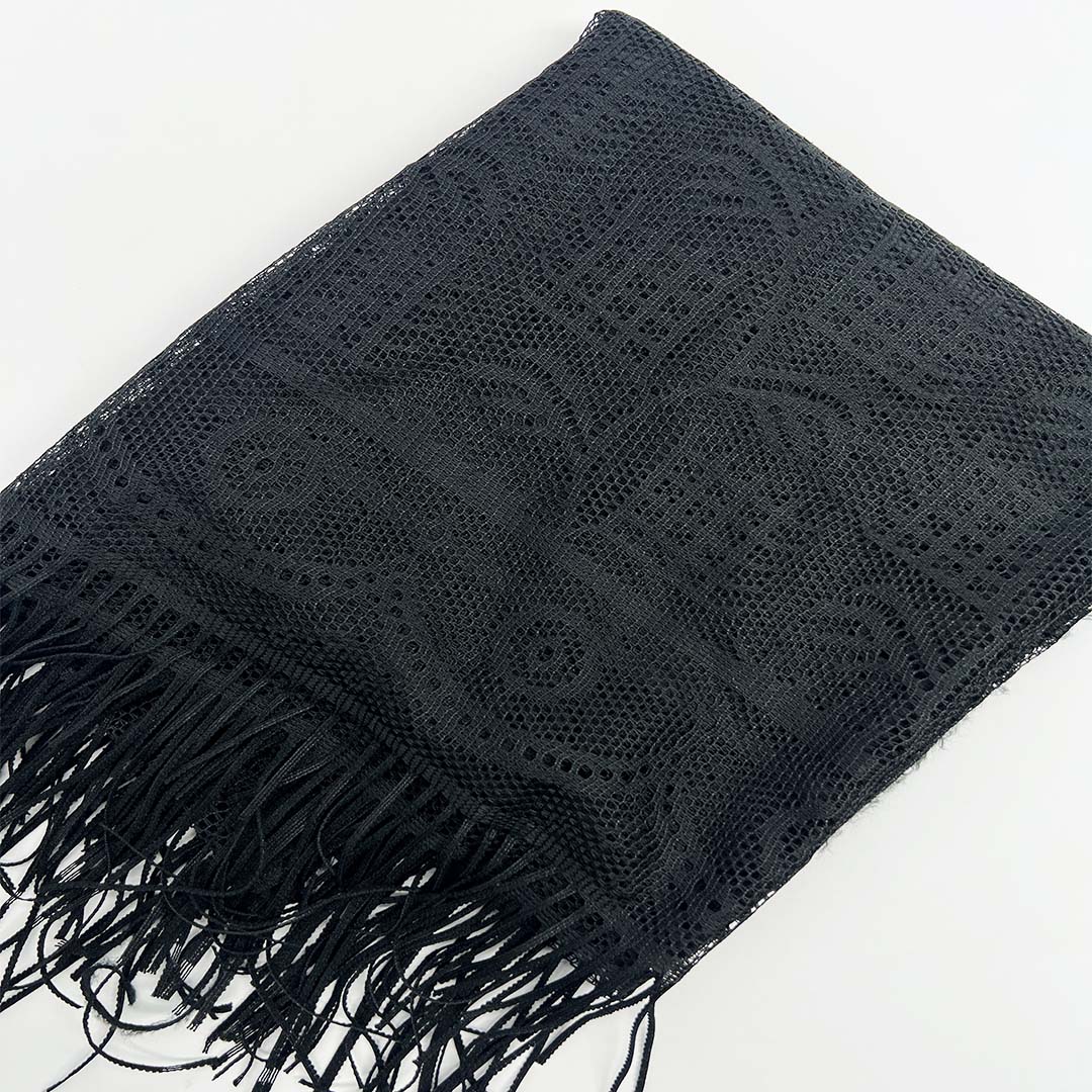 Black Classic fashion net Scarf