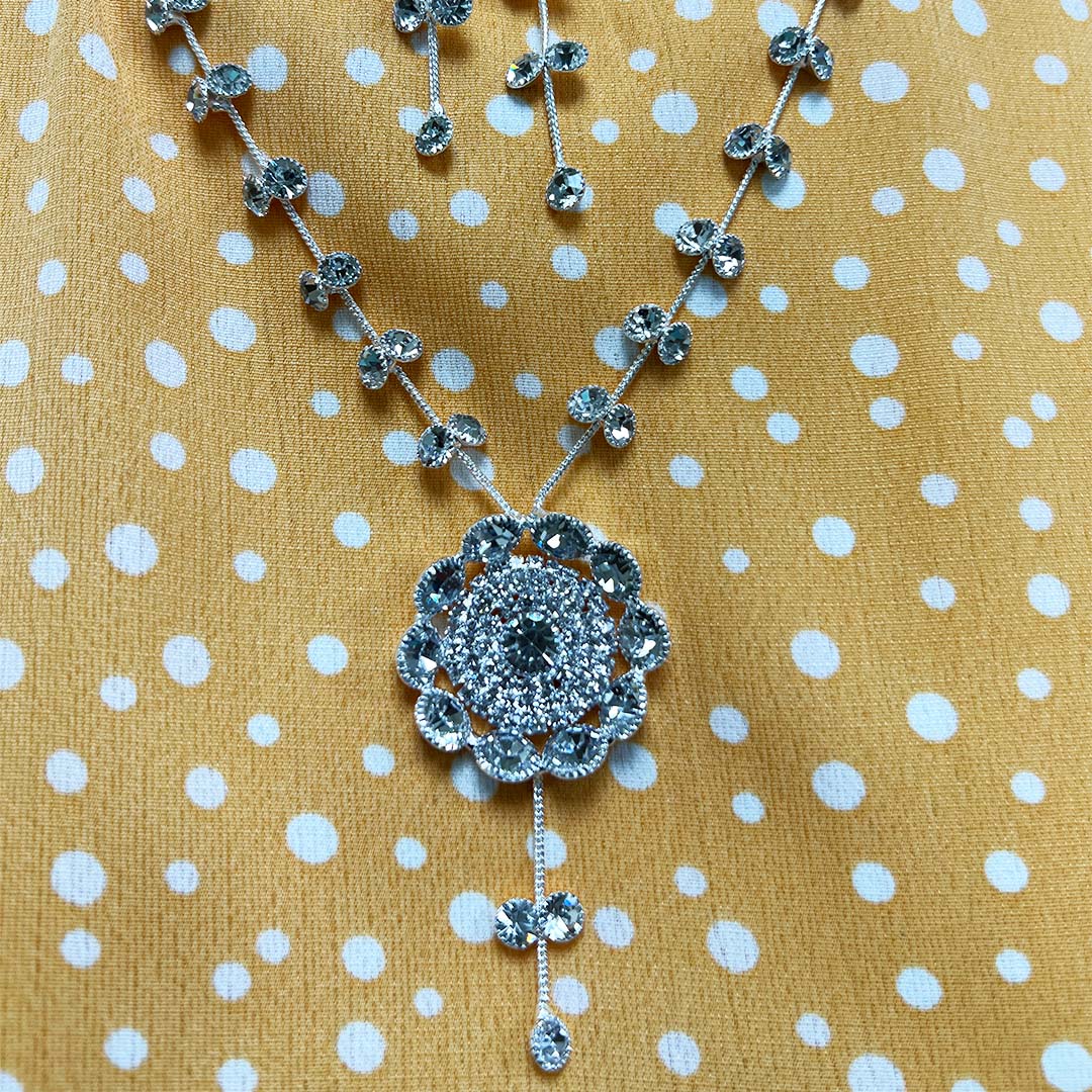 Flat Disc Bead Necklace