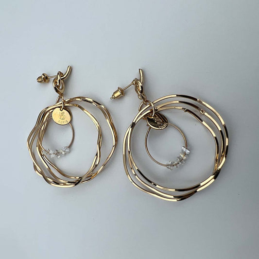 Multiple Circles Drop Dangle Earring