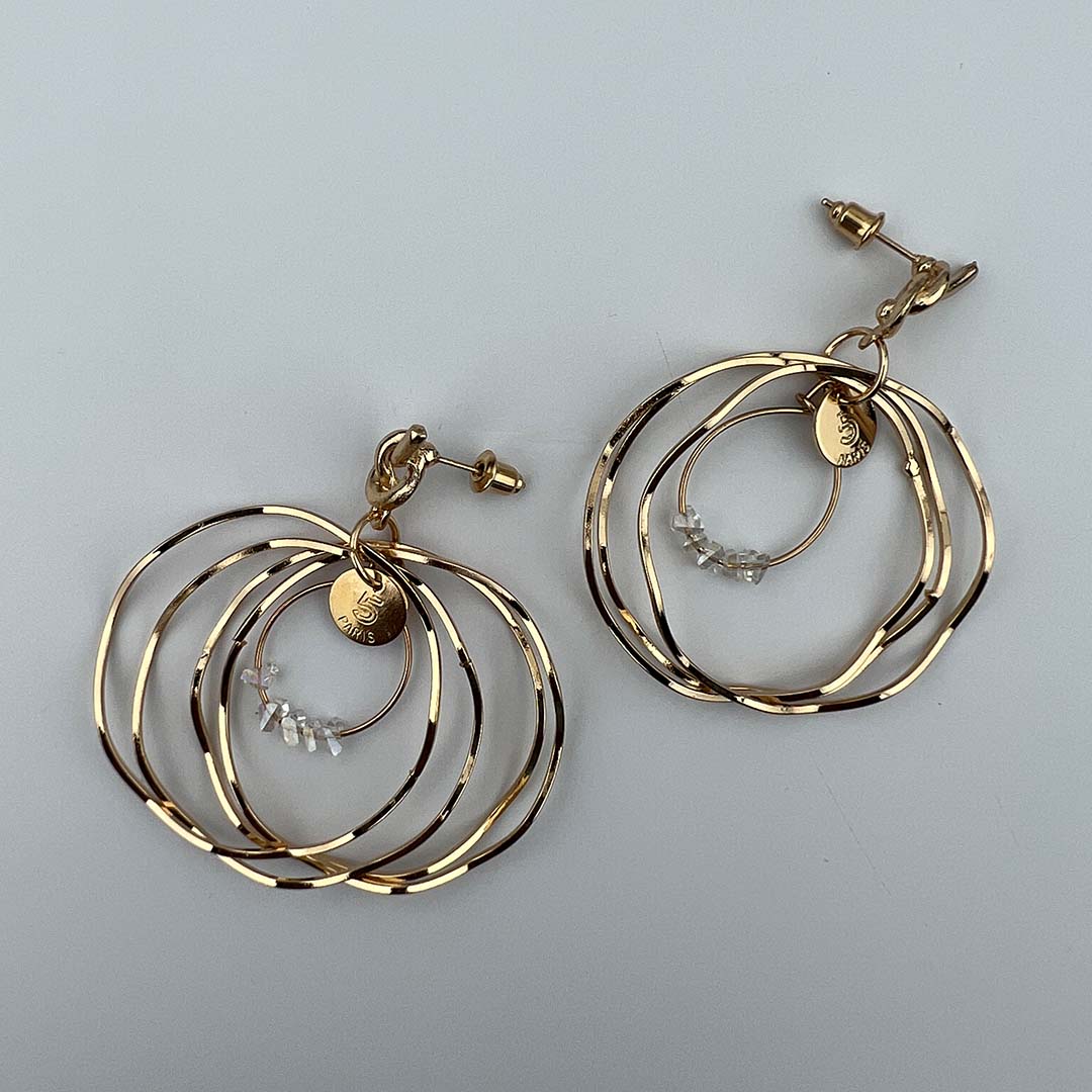 Multiple Circles Drop Dangle Earring