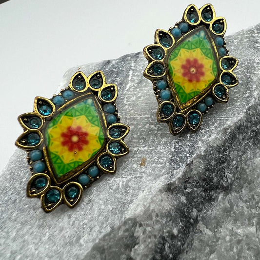 Antique Design Multicolor Earrings